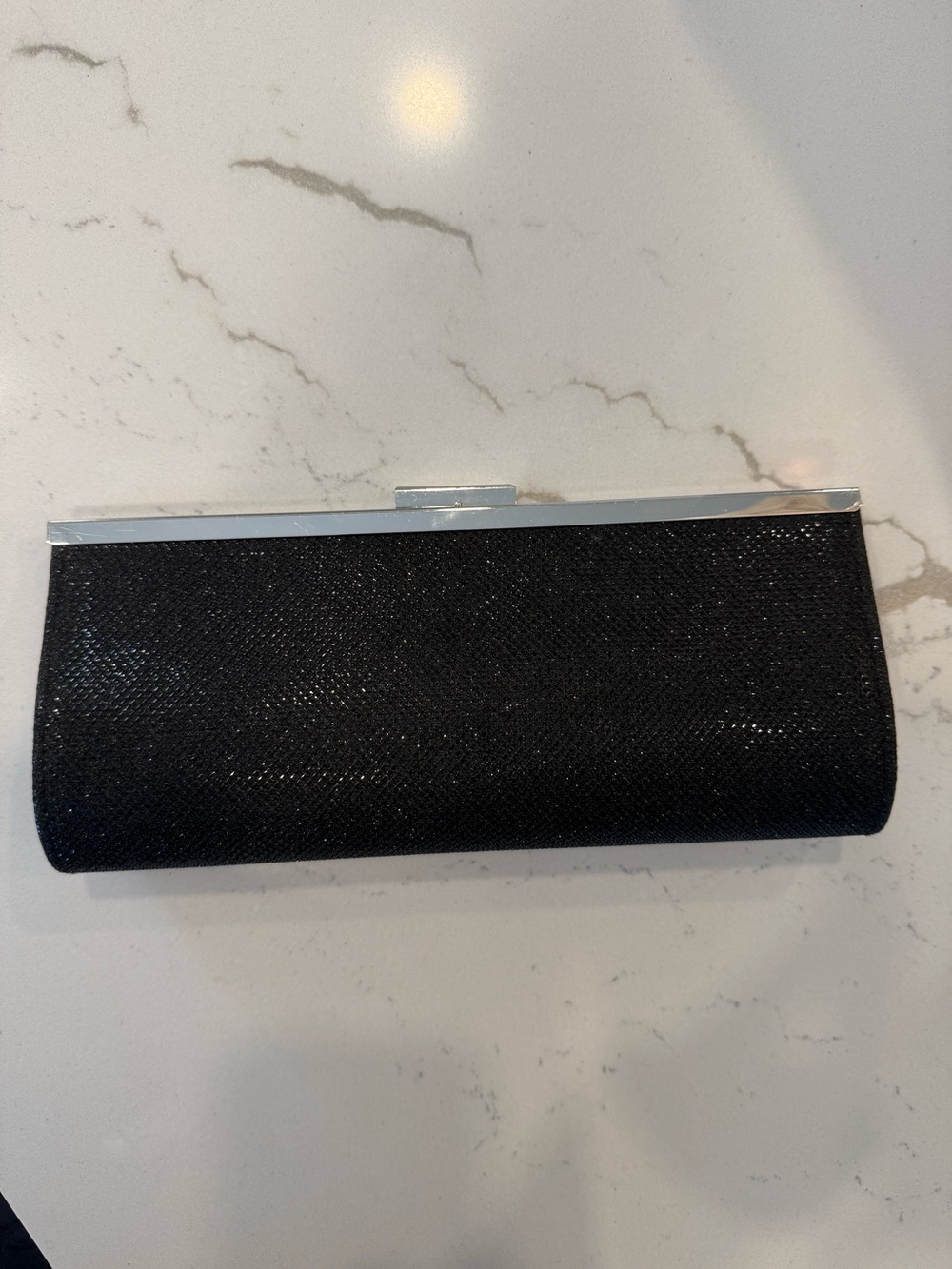 Charming Charlie Black Sparkle Clutch